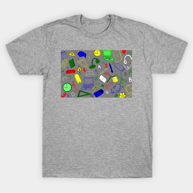 school supplies T-Shirt by prints_creators_